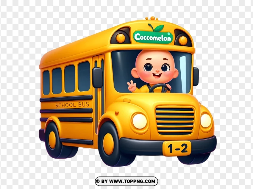 cocomelon, school, bus, cartoon, baby,kids