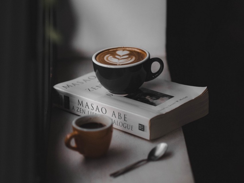 Coffee Book Windowsill Comfort Reading Background