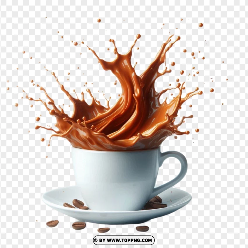 coffee splash, coffee beans, dynamic coffee,Splash, Freshly, Brewed, Coffee