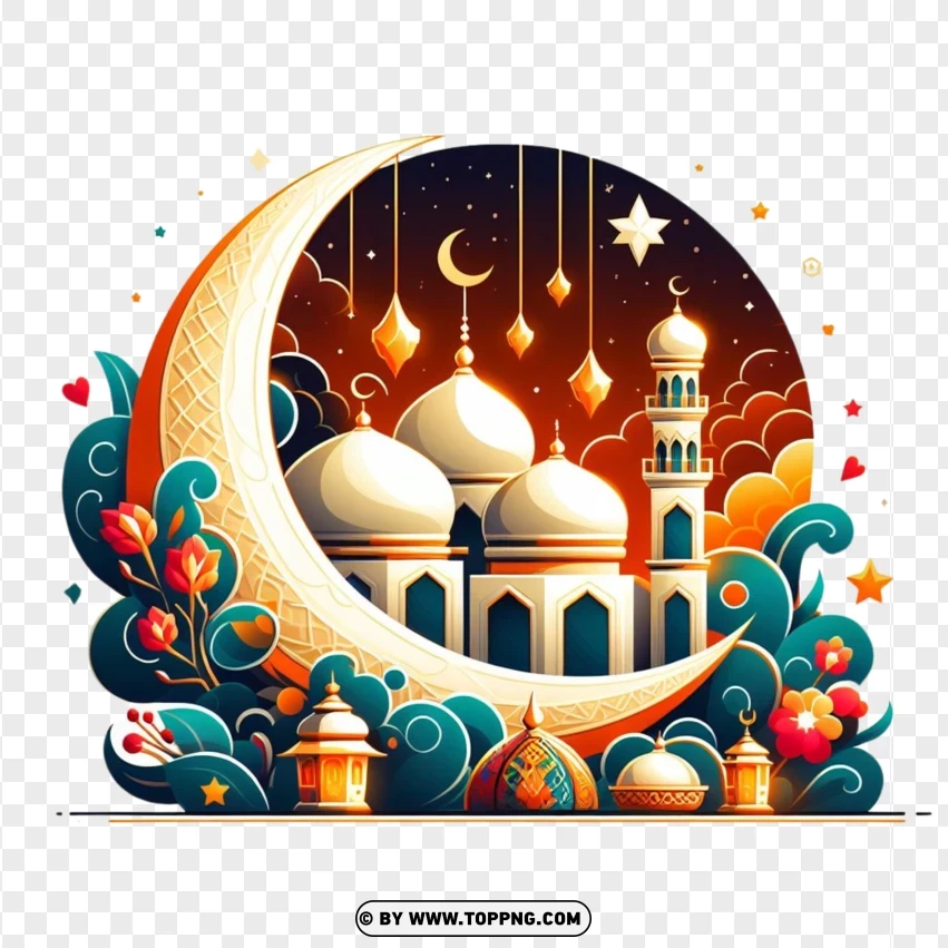 greeting cards ideas,Islamic,Eid,Fanoos, Crescents, Stars, Decoration