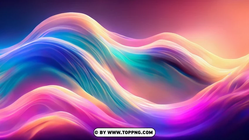 Colorful Abstract Artwork With Fluid Motion PNG Transparent Background