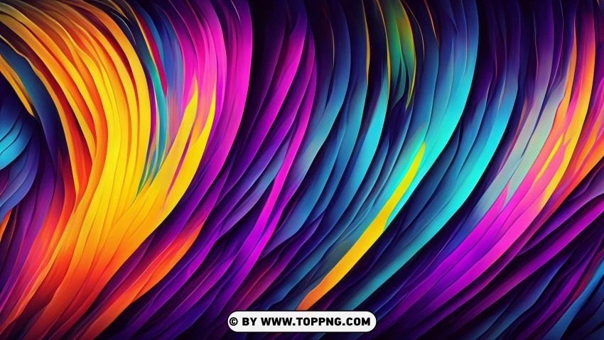 Colorful Abstract Wave PNG Transparent Background