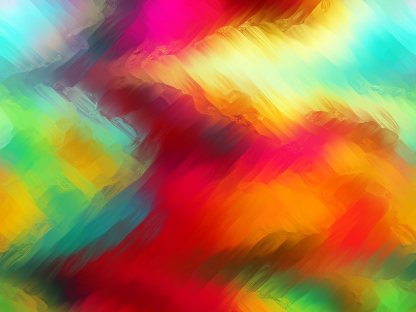 Colorful Blurred Paint Strokes Blending Background