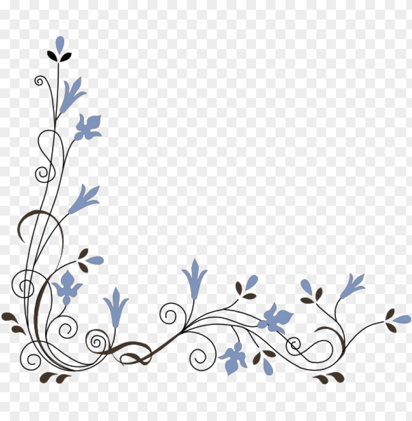 colorful floral corner borders png, colorful,png,floral,border,borders,color