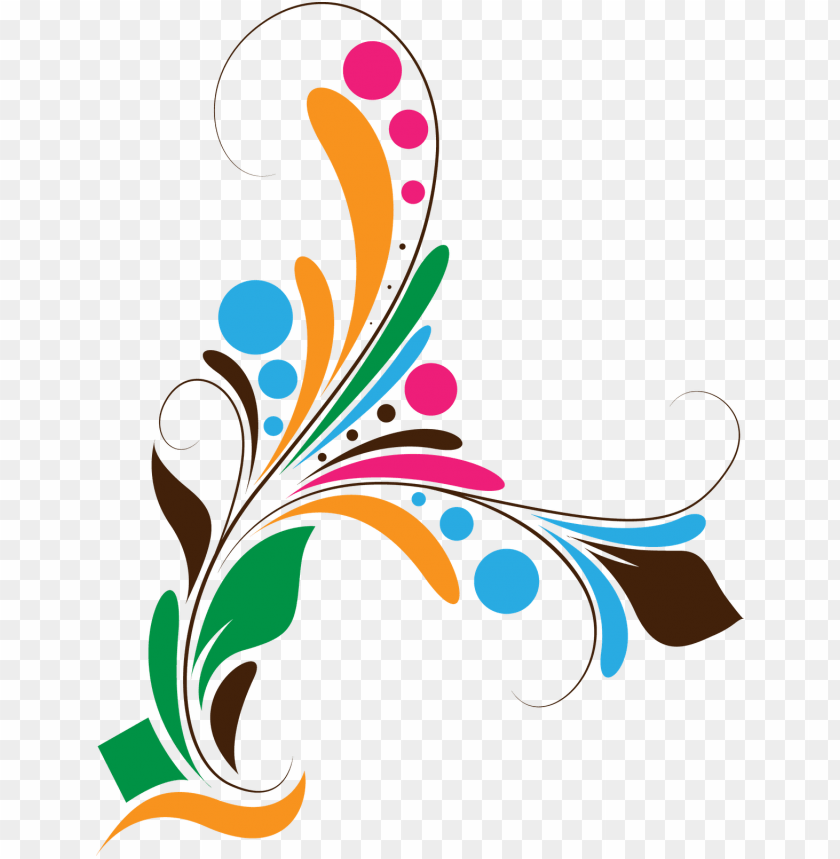 colorful floral design png, png,floral,floraldesign,color,design,colorful