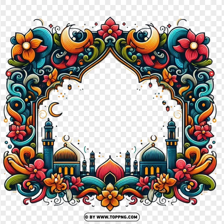 Islamic,frame,Border,Traditional, muslim, realistic, 3d