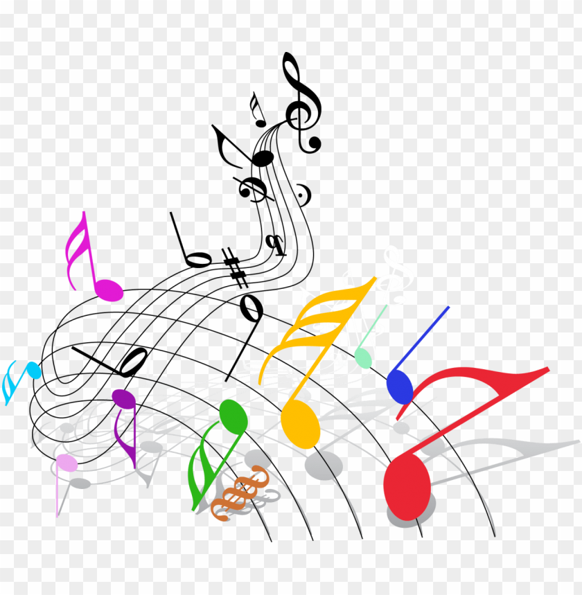 colorful music png, png,color,music,colorful