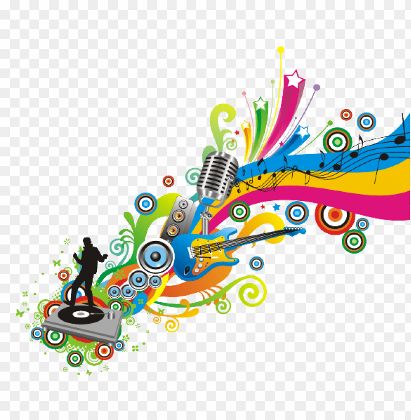 colorful music png, png,color,music,colorful