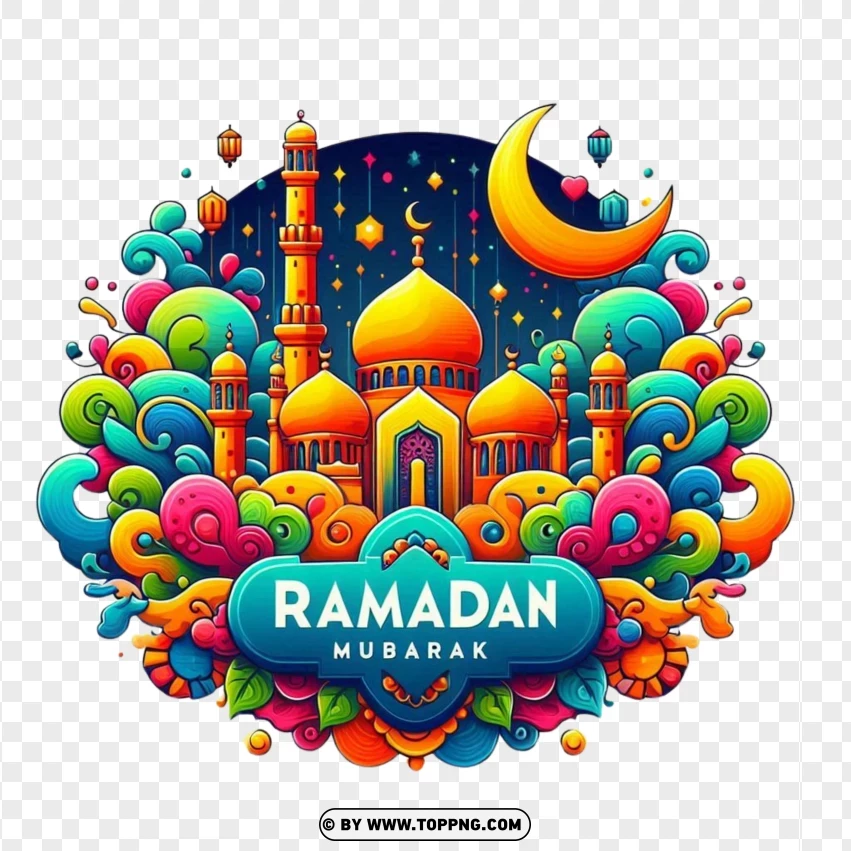 Ramadan, Islamic, Colorful Logo,isolated,  celebrate,  religion, Masjid