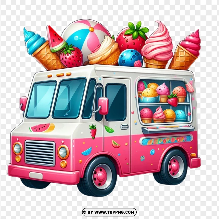 Ice cream Truck,Summer Vibes, sweet food,Beach, Summer Ice Cream, Chocolate, Ice