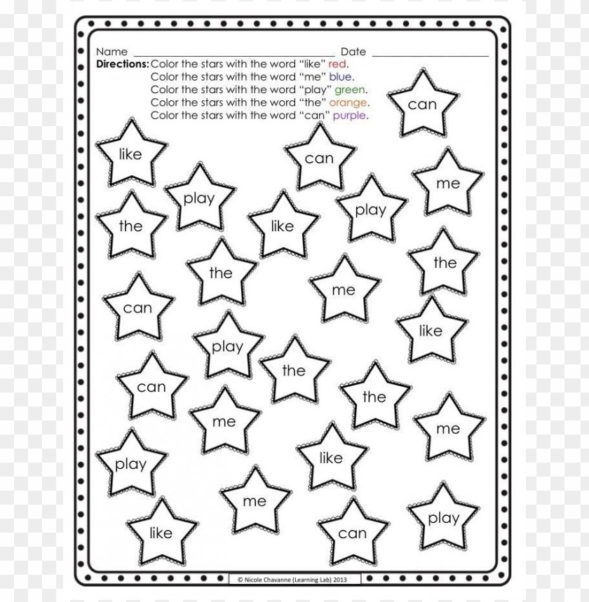 Coloring Pages Color Words PNG Transparent Background