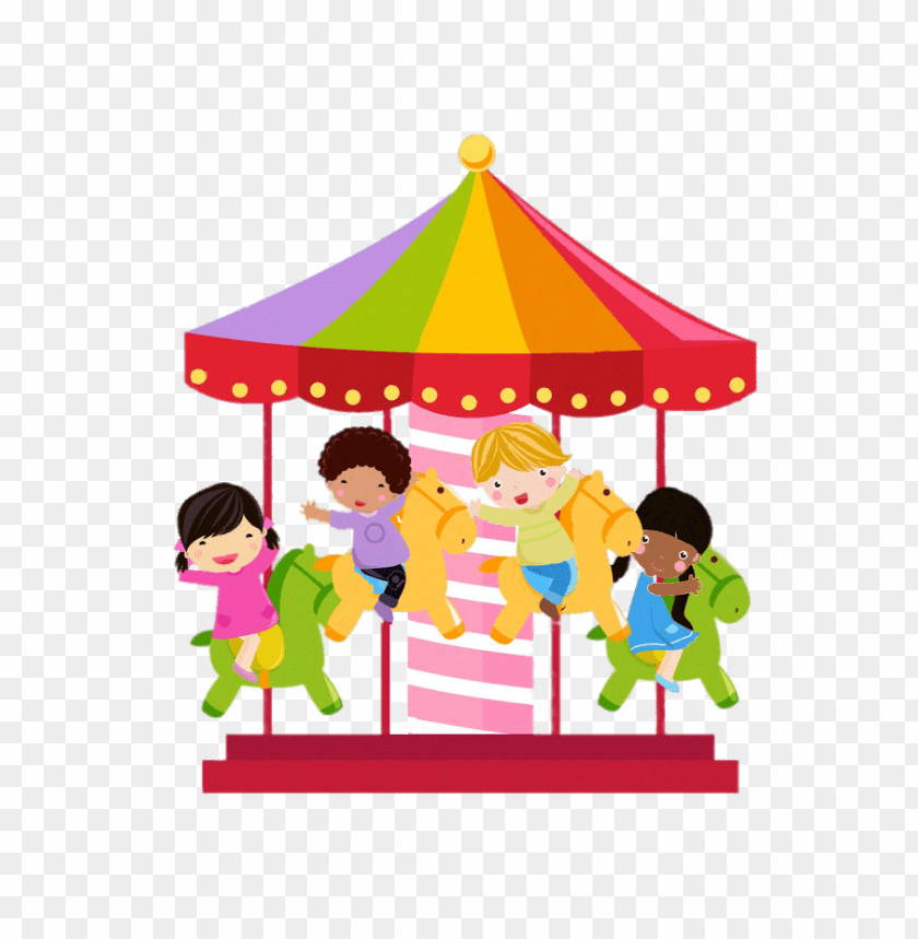 miscellaneous, merry-go-rounds, colourful merry go round illustration, 