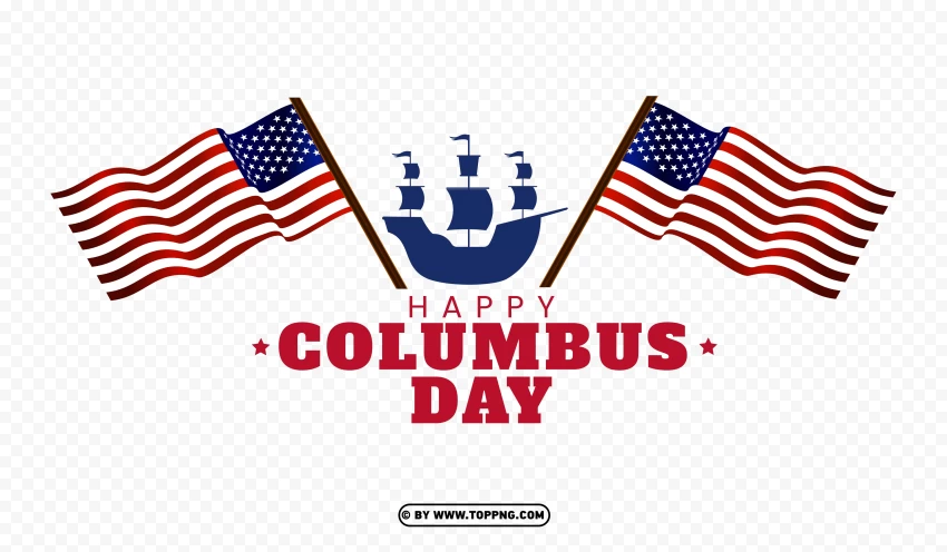 Columbus Day 2023 Graphics Free Images PNG Transparent Background