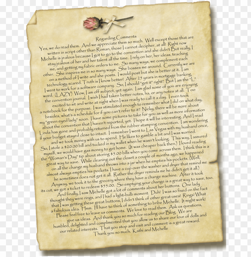 Commentletter Plus - Vellum PNG Transparent Background