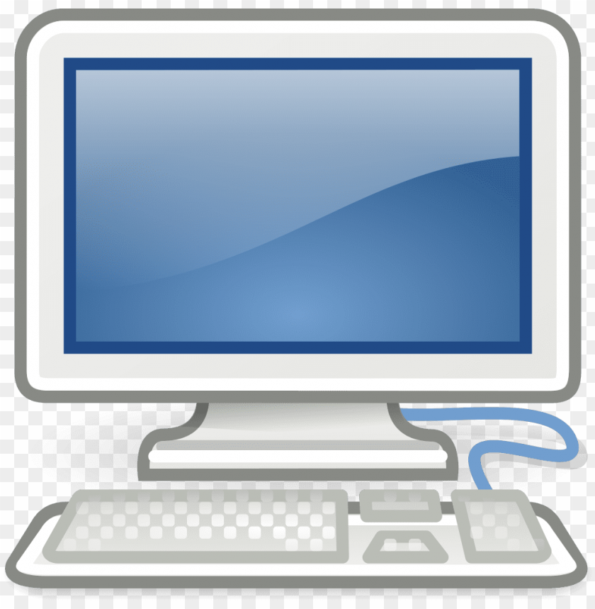 computer, desktop, keyboard, monitor, technology, office equipment, hardware