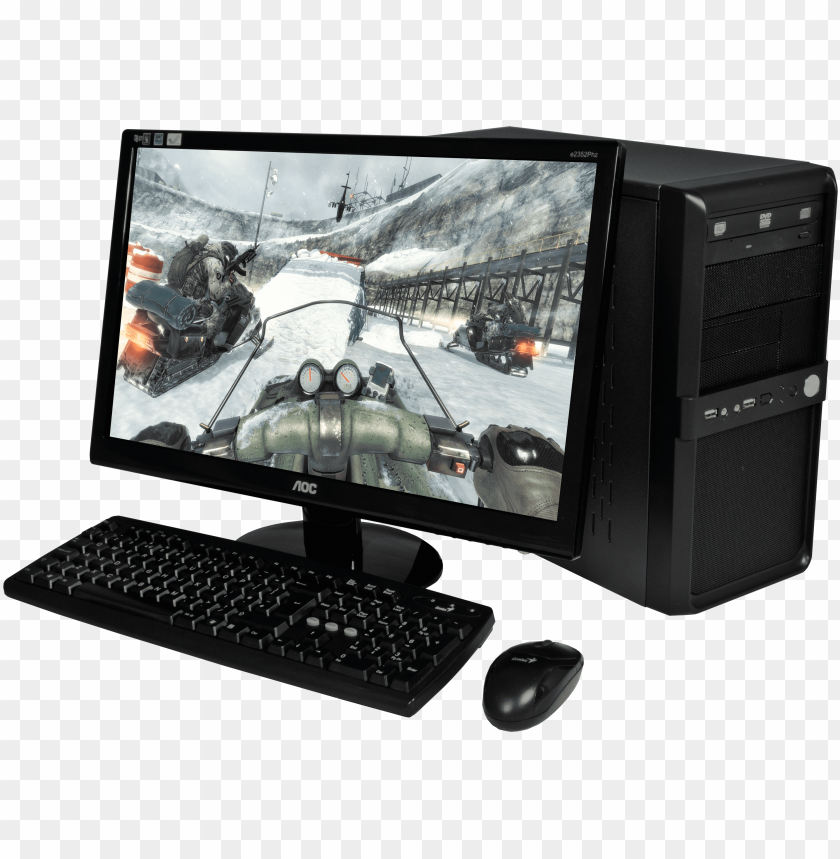 computer, gaming, keyboard, mouse, monitor, snow, action