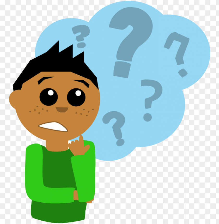 Confused Kid PNG Transparent Background