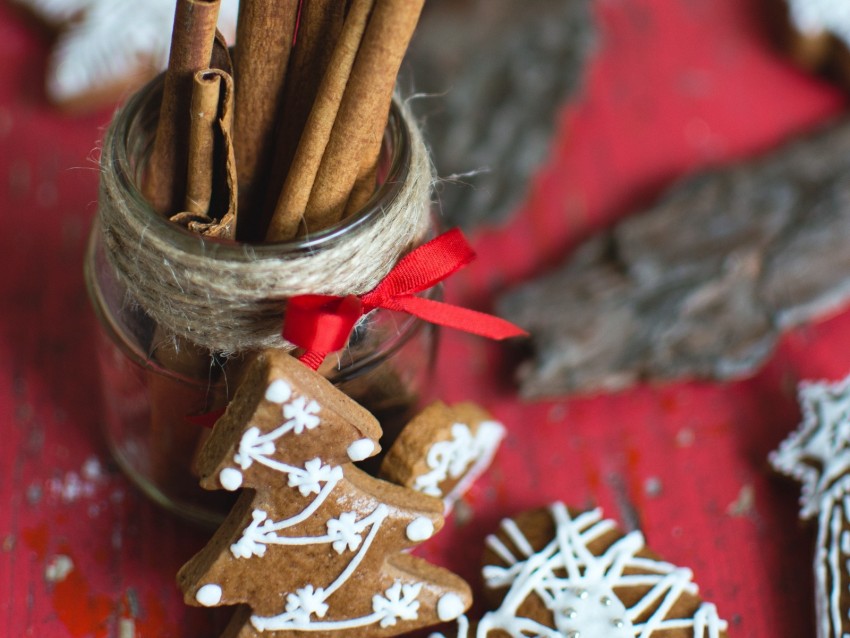 cookies, new year, christmas, christmas tree, heart, cinnamon