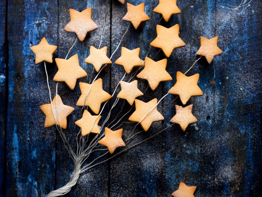 cookies, stars, baking, sweet