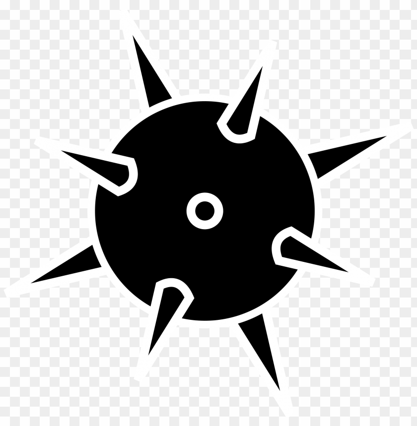 Coronavirus Covid-19 Black Icon PNG Transparent Background