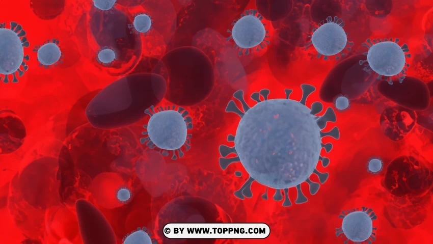 Coronavirus In Blood Detailed 3d Vector Macro Illustration Images PNG Transparent Background