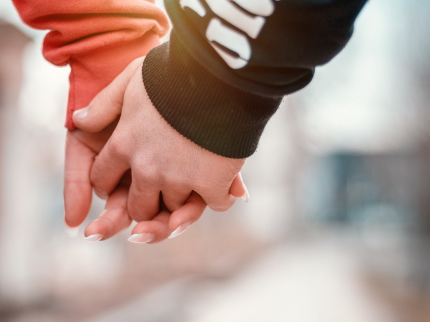 couple, hands, touch, tenderness, romance, love