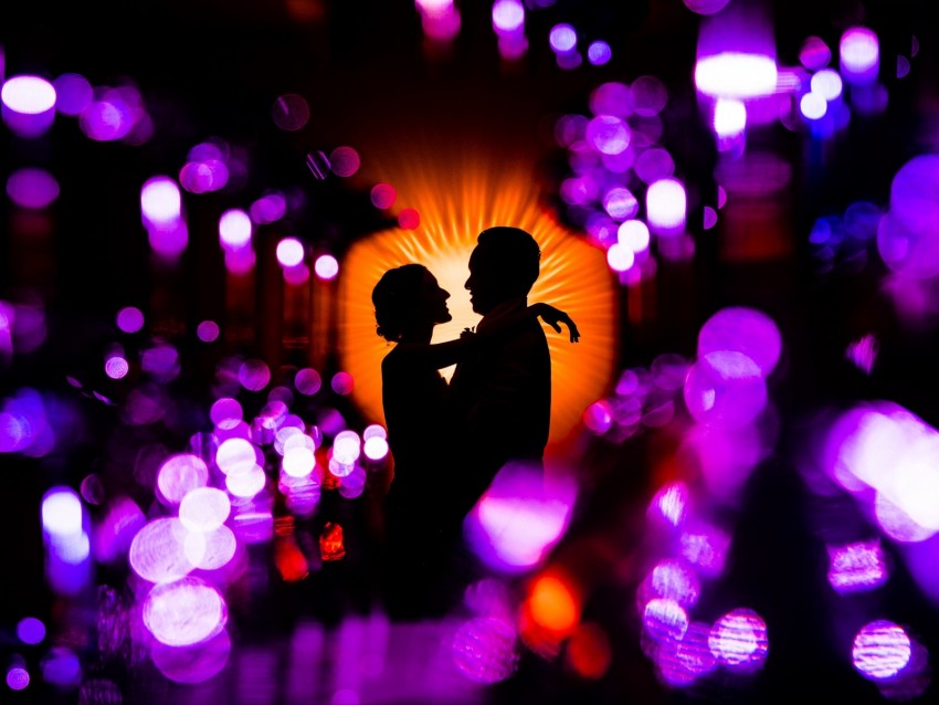 Couple Lovers Hugs Hugging Romance Love Shiny Glamor Background