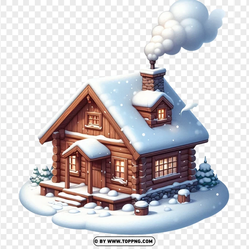 winter,Cabin ,Landscape