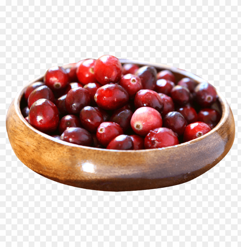 Cranberries in Bowl PNG, fruit, tart, berries