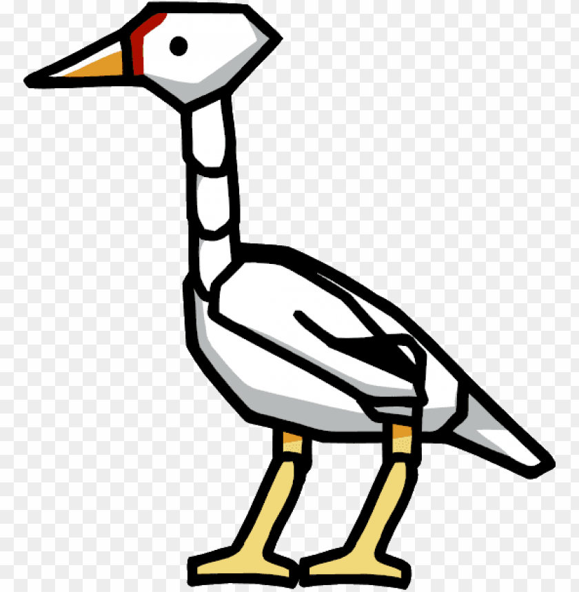 Crane Bird Emoji PNG Transparent Background