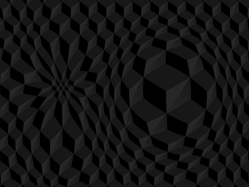 Cubes Volume Black Texture Structure Background