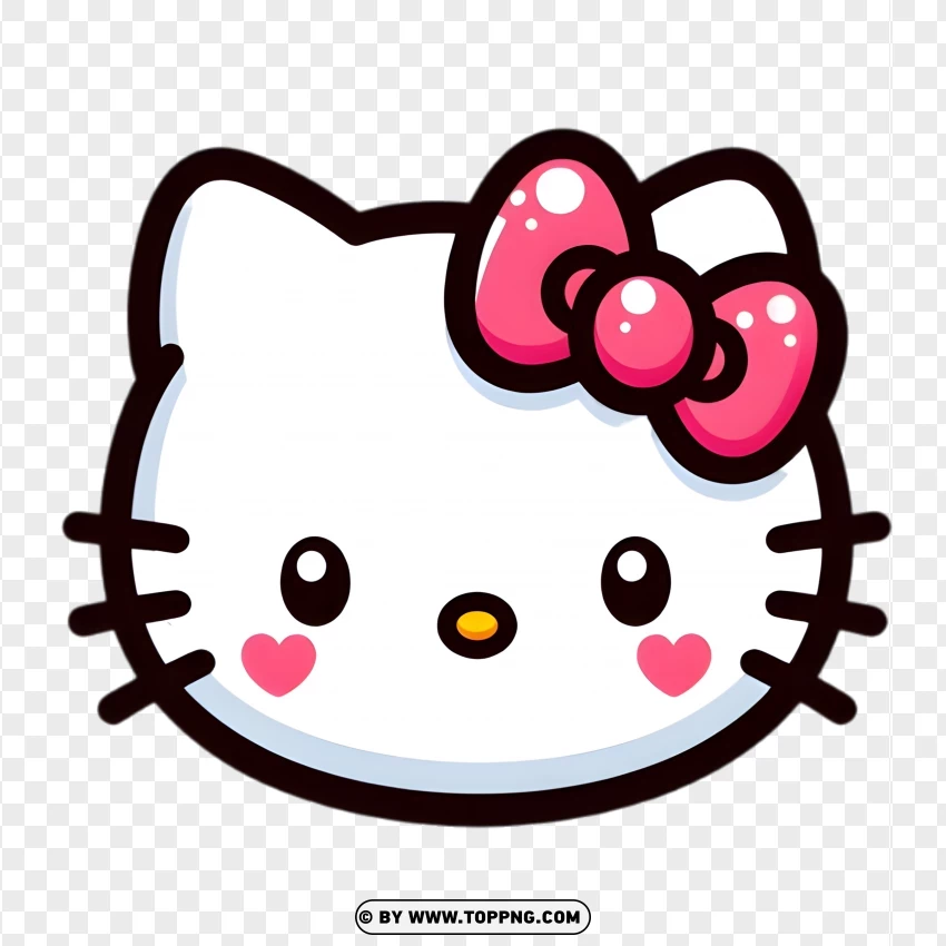 hello kitty face, pink bow hello kitty, kawaii hello kitty, cute kitty face, hello kitty with hearts, simple hello kitty, adorable hello kitty