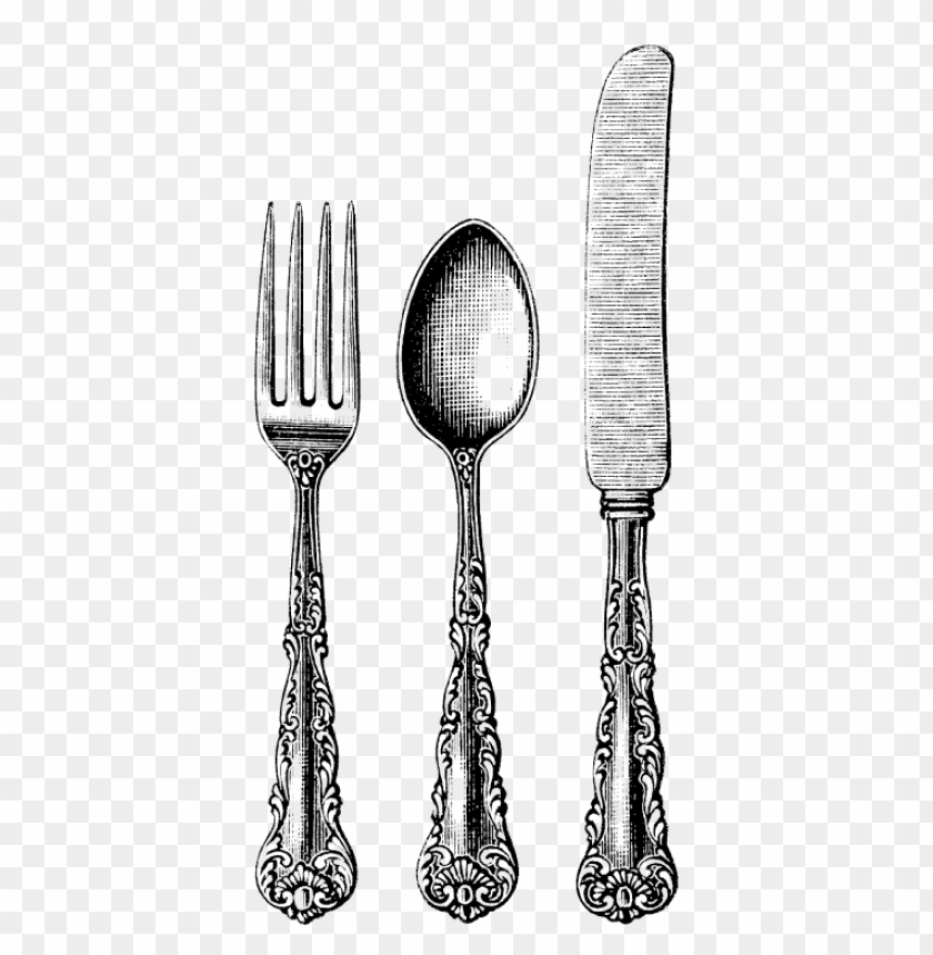 kitchenware, forks, cutlery trio vintage, 