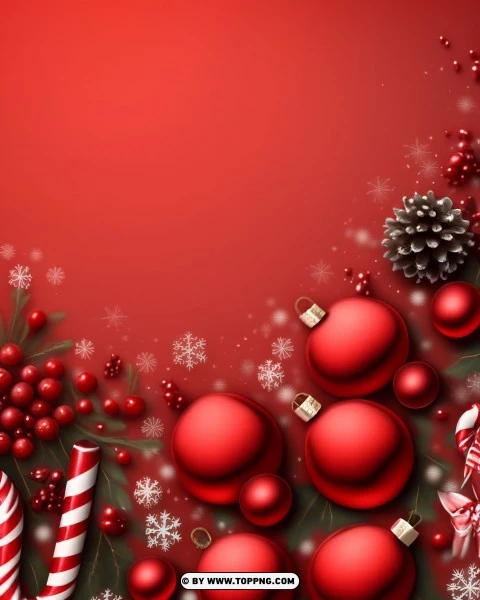 Dark Red Christmas Banner For Your Christmas Sale PNG Transparent Background