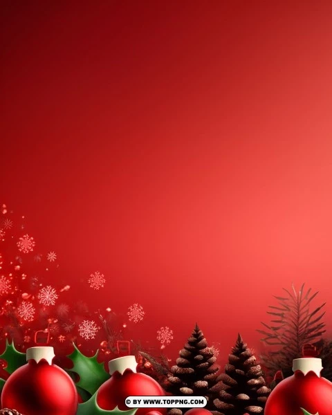 Dark Red Christmas Banner For Your Online Store PNG Transparent Background