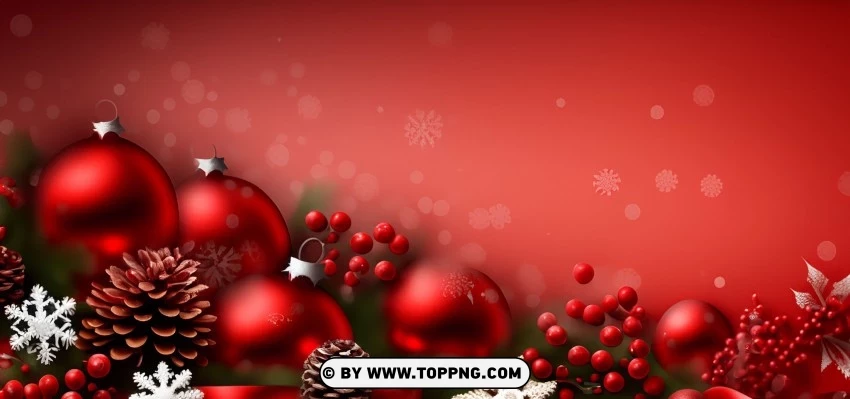 Dark Red Christmas Bows Wallpaper PNG Transparent Background