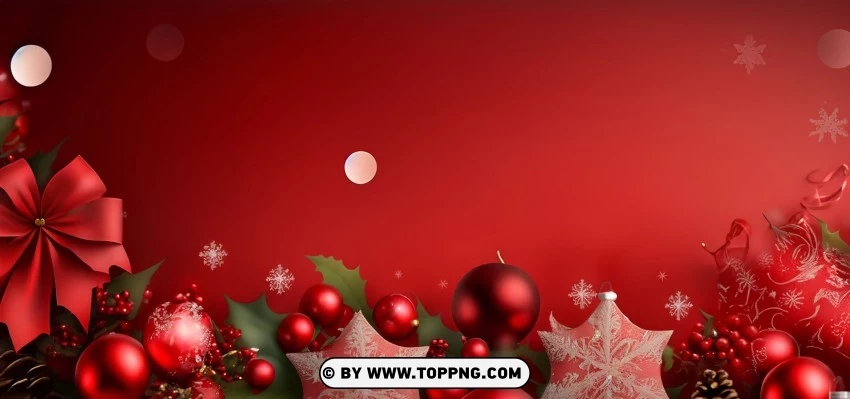 Dark Red Christmas Gift Wrapping PNG Transparent Background