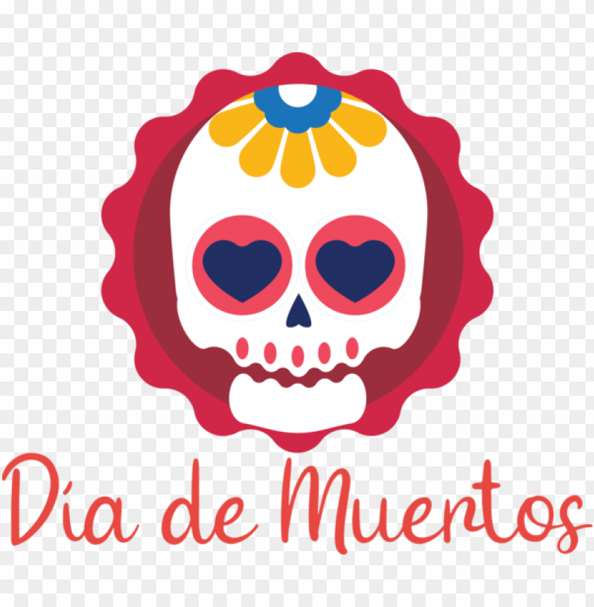 Day Of Dead Drawing Logo Cartoon For D&iacute;a De Muertos For Day Of Dead PNG Transparent Background