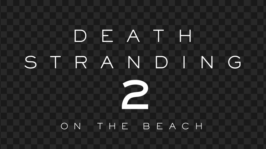 Death Stranding 2 Official Game White Logo PNG Transparent Background