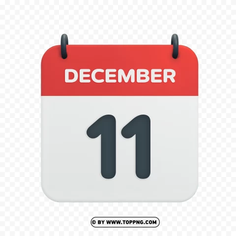 December 11th Date Icon In Vector Hd Image PNG Transparent Background