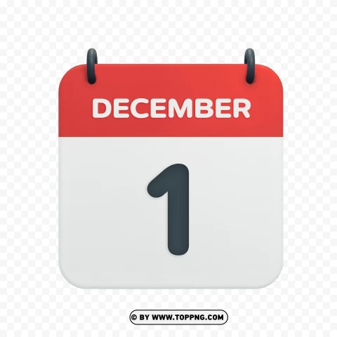 December 1st Calendar Date Icon In Vector Hd PNG Transparent Background