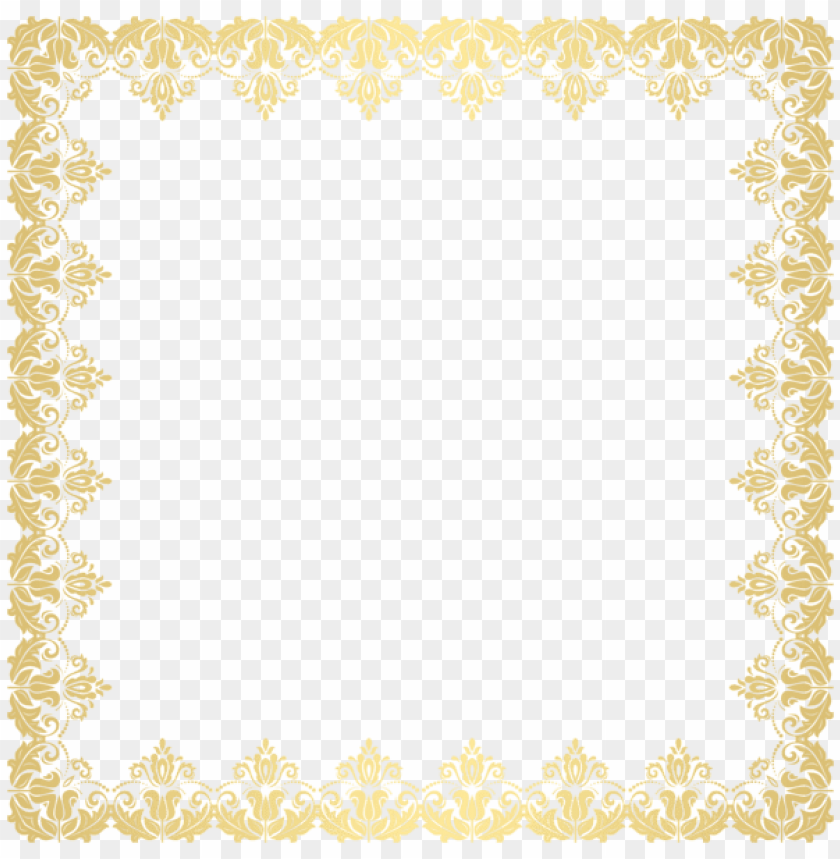 deco border frame transparent