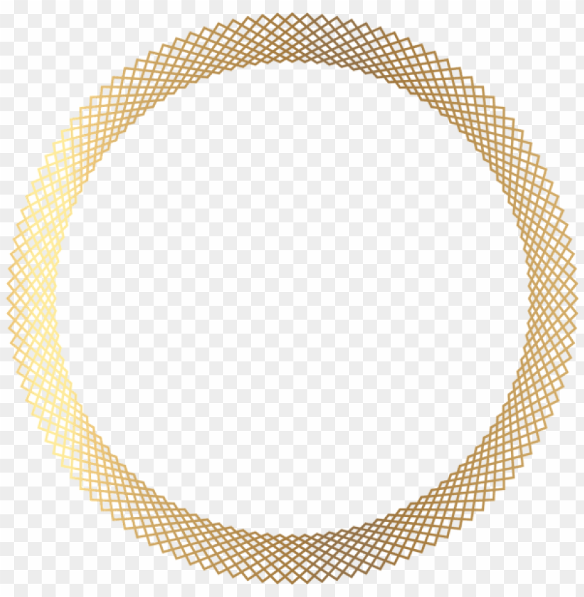 deco gold round border