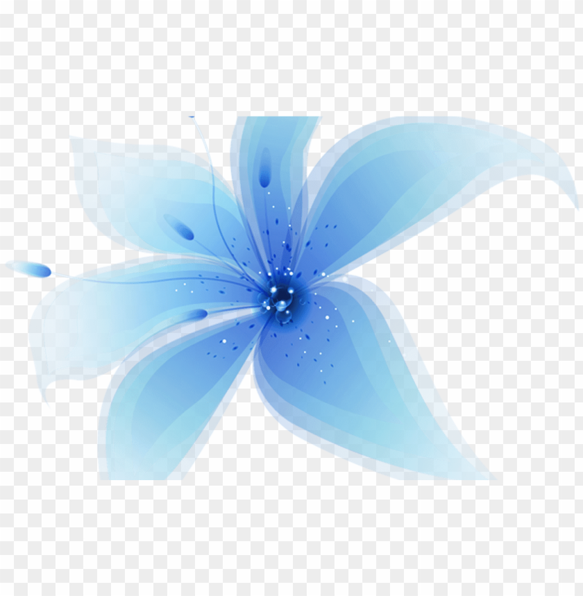 Blue Flower Illustration