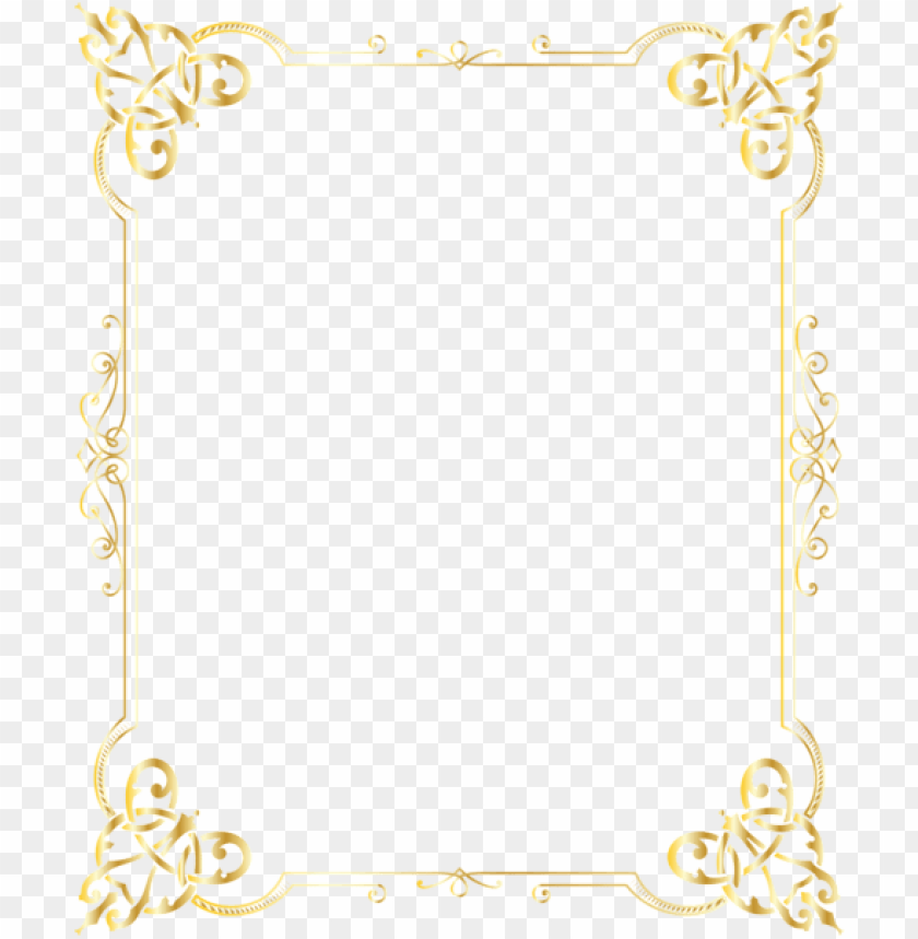 decorative border gold frame