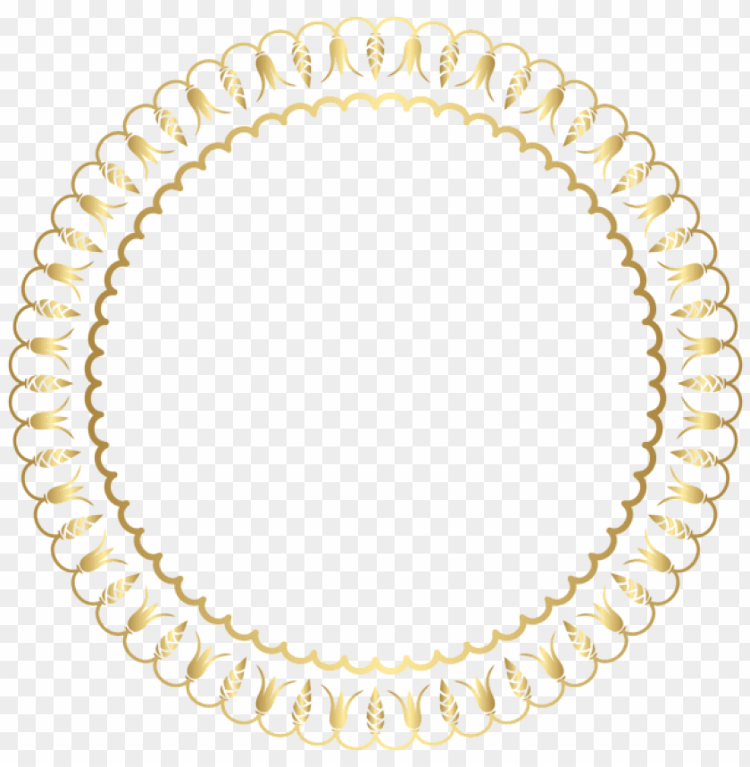 decorative round border frame png