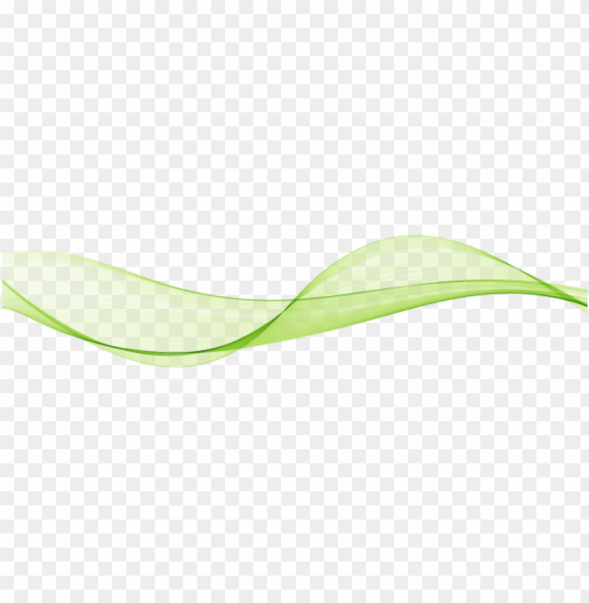 decorative wavy line green