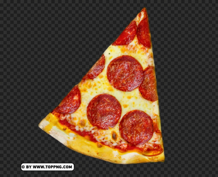 Delicious Pepperoni Pizza Slice PNG Transparent Background