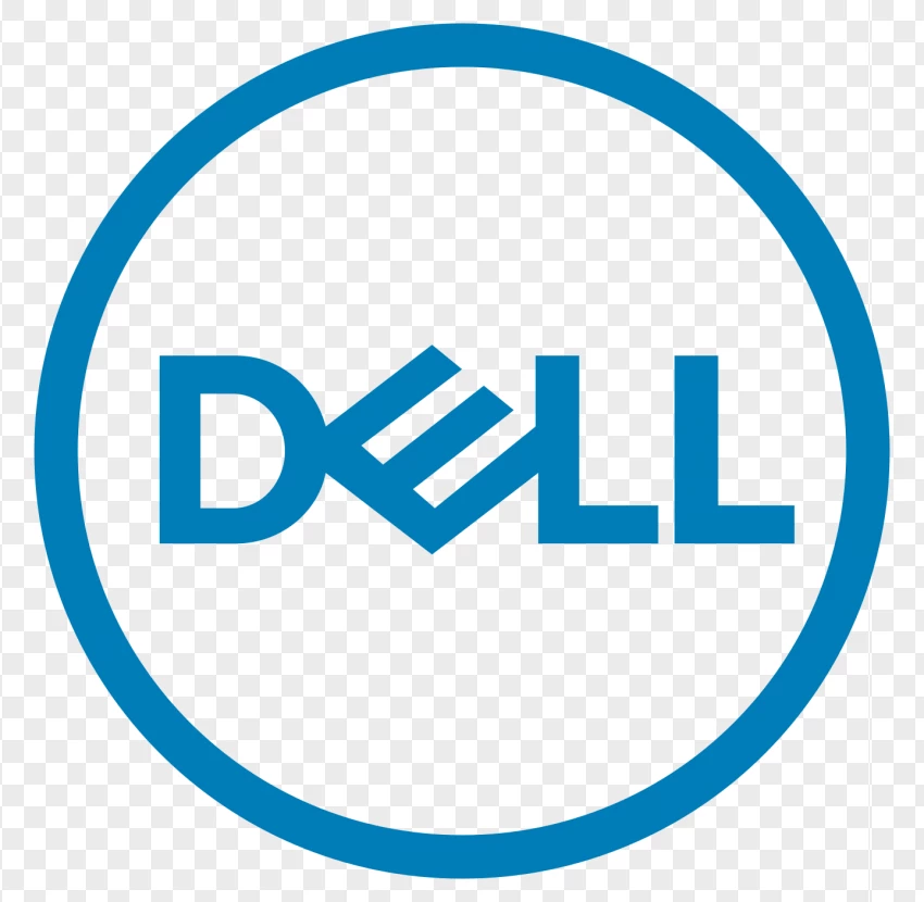 Dell Computer Hardware Logo PNG Transparent Background