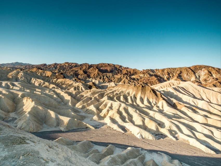 desert, mountains, landscape, relief, mountain range